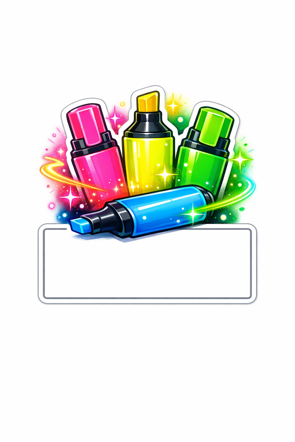 Stickette Evidenziatori che brillano fluorescenti