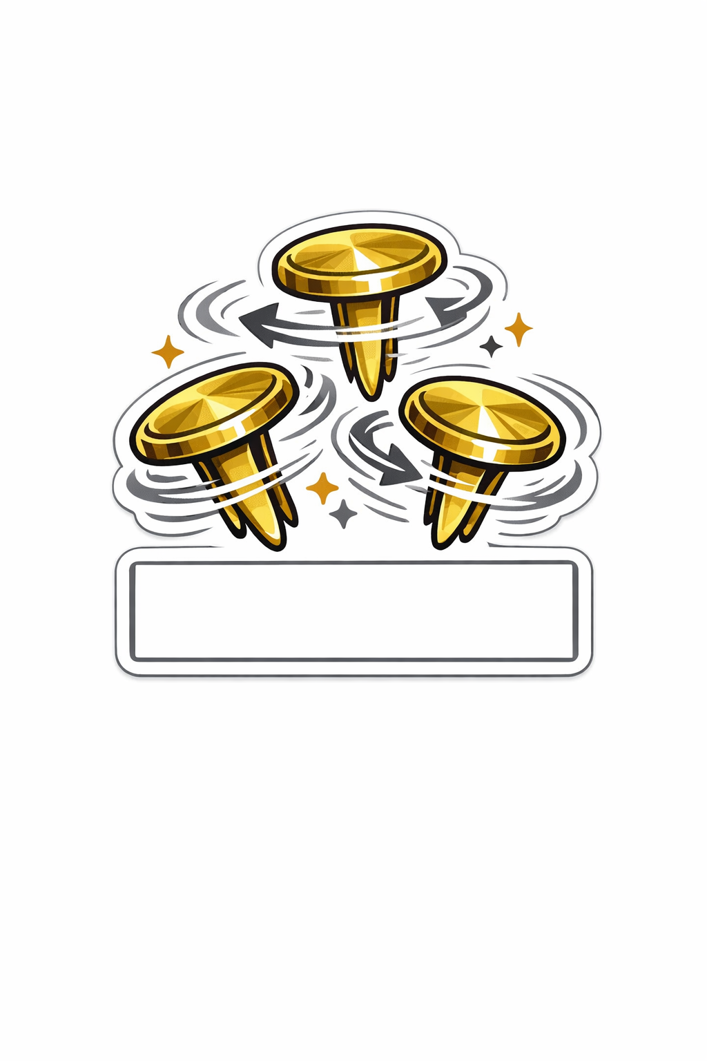 Stickette Fermacampioni che girano su se stessi